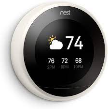 Google T3007es Nest Learning Thermostat 3rd Gen Smart Thermostat Stainless Steel Works With Alex Nest Learning Nest Learning Thermostat Smart Thermostats