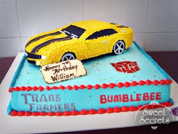 Transformers cake bumblebee cover buttercream with method buttercream transfer and on border buttercream steam, letter with fondant. Birthday Cake Transformers The Cake Boutique