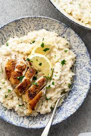 Serve the risotto with additional parmesan. Lemon Risotto With Pan Roasted Chicken Simply Delicious