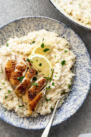 'course after course, three or four choices of meat. Lemon Risotto With Pan Roasted Chicken Simply Delicious