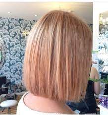 Best Hairstyle Square Face Women Strawberry Blonde Hair Strawberry Blonde Bob Peach Hair