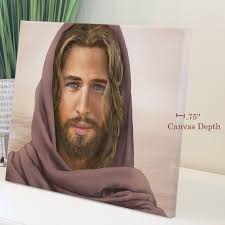 Redeemer in Brown Robe High Quality Canvas Print Jesus Christ Painting  Jesus Portrait Artwork Christian Art LDS Art