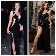 2,199,926 likes · 580 talking about this. Elizabeth Hurley S Versace Safety Pin Dress Gets A Modern Update Wwd