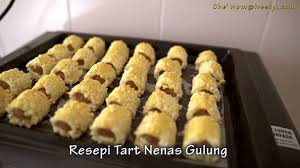 Resepi biskut coklat chip ala che nom rangup sedap sangat confirm licin. Resepi Tart Nenas Gulung