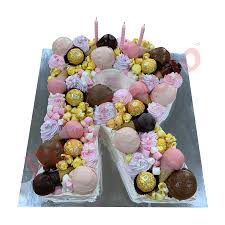 Find the best homemade alphabet letter on cake in mumbai and make your. Letter Cake R Pink Chocolate Cluster Naked White Cream Pure Gelato Sydney Pure Gelato Sydney Gelato Gelato Cakes Gelato Fundraising