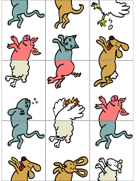 Le Domino Ferme Jeu A Imprimer Pour Les Enfants Animaux De La Ferme Maternelle Theme Ferme Maternelle