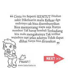 Kata kata mutiara buat mantan agar dia menyesal telah menyakitimu. Cinta Seperti Kentut