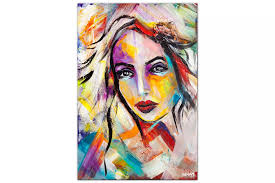 abstract portrait painting