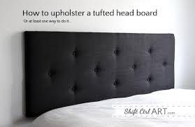 Totally worth the sore thumbs! How To Make A Tufted Headboard