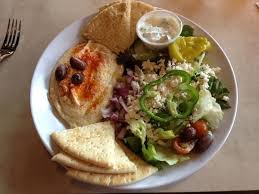 Hummus And Salad Plate From Zoe S Kitchen But A Great Idea To Make At Home For Crockpot Whole Chicken Recipes Potato Recipes Side Dishes Restaurant Recipes