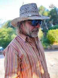 Brown Cotton Bayadère Printed Shirt SYLVESTRE Striped Shirt Theme Bucheron  Cowboy Western Long Sleeve Button-down