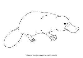 Select from 32084 printable crafts of cartoons, nature, animals, bible and many more. Platypus Colouring Page Australia Animals Animal Stencil Aboriginal Dot Painting