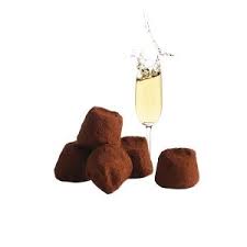 French Cocoa Truffles Stuffed With Pieces Of Liquorice