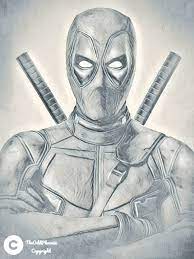 Deadpool Digital Sketch 1 Marvel Drawings Deadpool Artwork Marvel Comics Art