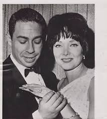 1965 Carolyn Jones Bud Moss Engagement Hollywood Original Rare Press Photo 