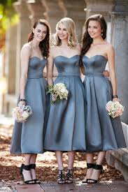Midi Length Satin Bridesmaid Dress Sorella Vita Tea Length Bridesmaid Dresses Grey Bridesmaid Dresses Satin Bridesmaid Dresses