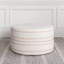 Hammary cubics coffee table with nested ottomans coffee table with 4 ottomans. Oud Stripe 30x16 Round Ottoman Cork Tonic Living