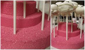 Diy Make And Decorate A Styrofoam Cake Pop Stand Cake Pop Stands Cake Pop Displays Diy Cake Pop Stand