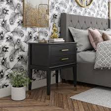 Cosmoliving By Cosmopolitan Westerleigh 1 Drawer Nightstand Wayfair In 2020 Cosmoliving By Cosmopolitan Bedroom Night Stands Black End Tables