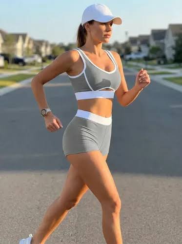 Conjunto Deportivo Mujer Top Corto Y Short Yoga Gym Talla Di | MercadoLibre