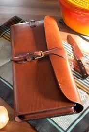 Sacoche Couteaux Cuisine Blocs Portefeuille Cuir Pochette Cuir Sacs En Cuir Fait Main