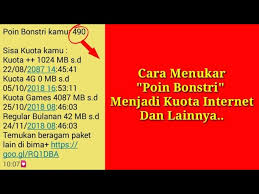 Instal aplikasi bima+ di play store. Cara Menukar Poin Bonstri Dengan Kuota Internet Dan Lainnya Youtube