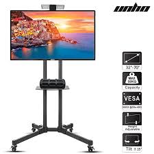 Selected just for you to furnish and decorate your home with stylish furniture and home decor. Unho Floor Tv Stand Tilt 15 With Mount And Mobile Wheel Universal For 32 70 Tv Tv Stands Mounts Consumer Electronics
