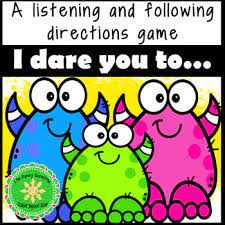 For older children use the two step directions and for the oldest children use the three step directions. Following Directions Games Worksheets Teachers Pay Teachers