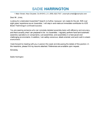However, there's little information about what not to put in a cover letter. Assembler Cover Letter Examples Production Livecareer