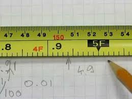 read an engineers tape measure in decimal feet