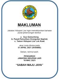 Walaupun kewujudan hidupan liar amat penting untuk. Taman Hidupan Liar Lokkawi Dibuka Semula 1 April Borneo Today