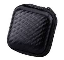 Earbud Case Earphone Carrying Case Holder Hard EVA Headphone Storage Bag  Small Zipper Pouch for Wireless/Wired Earbuds Wall Charger USB Adapter Cable