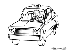 Taxi Driver Coloring Page Taxi Driver Coloring Pages Taxi