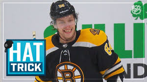 In the 2019 stanley cup playoffs, he had 19 points (nine goals. David Pastrnak Collects Third Nhl Hat Trick Youtube