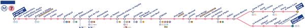 Metro station in nearby and open right now. Paris Metro Line 7 Map Paris By Train