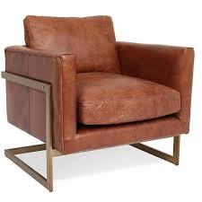 The leather swatch will also demonstrate the quality and feel of the leather. London Modern Cognac Leather Club Chair Zin Home
