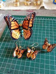 Juego Mariposas Monarca Termo Formadas Jewelry Earrings Fashion