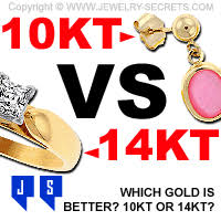 14k gold jewelry generally has a more saturated yellow color due to the higher percentage of gold, while 10k. 10k Versus 14k Gold Jewelry Secrets