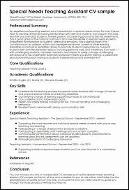 Teacher Aide Resume Objective Unique Special Needs Teaching Assistant Cv Example Teaching Assistant Cover Letter Teacher Resume Examples Teaching Assistant Job