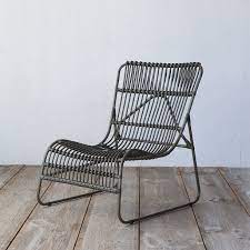 Made From Durable All Weather Wicker With A Lightweight Aluminum Frame This Curved Chair Is A Laid Bac Used Outdoor Furniture Fire Pit Furniture Wicker Chair