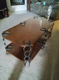Horseshoe Coffee Table Horseshoe Decor Horseshoe Projects Welding Crafts