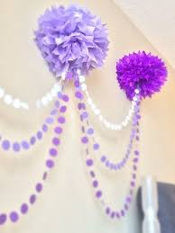 ombre pom pom garland 誕生日 飾り付け 100均 誕生日会 飾り付け パーティーの装飾