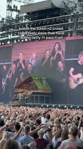 Zurich N2 Crowd Waves Hand during Betty | Eras Tour Zurich | TikTok