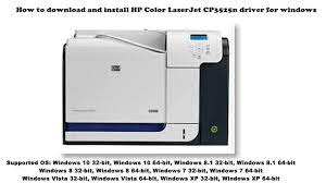 Colored media and the freedom to work. How To Download And Install Hp Color Laserjet Cp3525n Driver Windows 10 8 1 8 7 Vista Xp Youtube