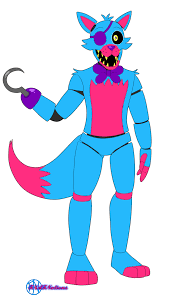 Blue Blacklight Foxy By Fnafnations Fnaf Drawings Fnaf Funny Rebornica Fnaf