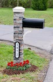Mailbox numbers decal mailbox numbers with frame by lucylews, $5.00. 33 Unique House Number Ideas That Are Easy To Create Giardinaggio Cortile Anteriore Vialetti Di Accesso Progetti Per Esterni