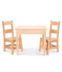 Melissa Doug Child Size Hardwood Table 2 Chairs Set Dillard S In 2020 Wooden Table And Chairs Solid Wood Table Hardwood Table