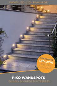 piko s led wandeinbauleuchte aussen ip65 treppenleuchte edelstahl 230v warmweisses licht treppe treppenbeleuchtung aussentreppe