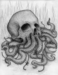 Cthulhu Skull By Kiki71 On Deviantart Skull Art Drawing Skulls Drawing Drawings
