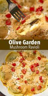 Olive Garden Ravioli Di Portobello With Step By Step Photos Recipe Recipes Resturant Recipes Restaurant Recipes